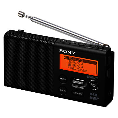 Sony XDR-P1 Portable DAB/DAB+/FM Digital Radio Black Sony XDR-P1 Portable DAB/DAB+/FM Digital Radio Black